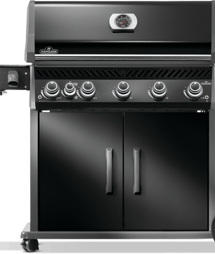 Napoleon Rogue Pro 625 Black 5 Burner BBQ with Infrared Sideburner - Smoked Bbq Co