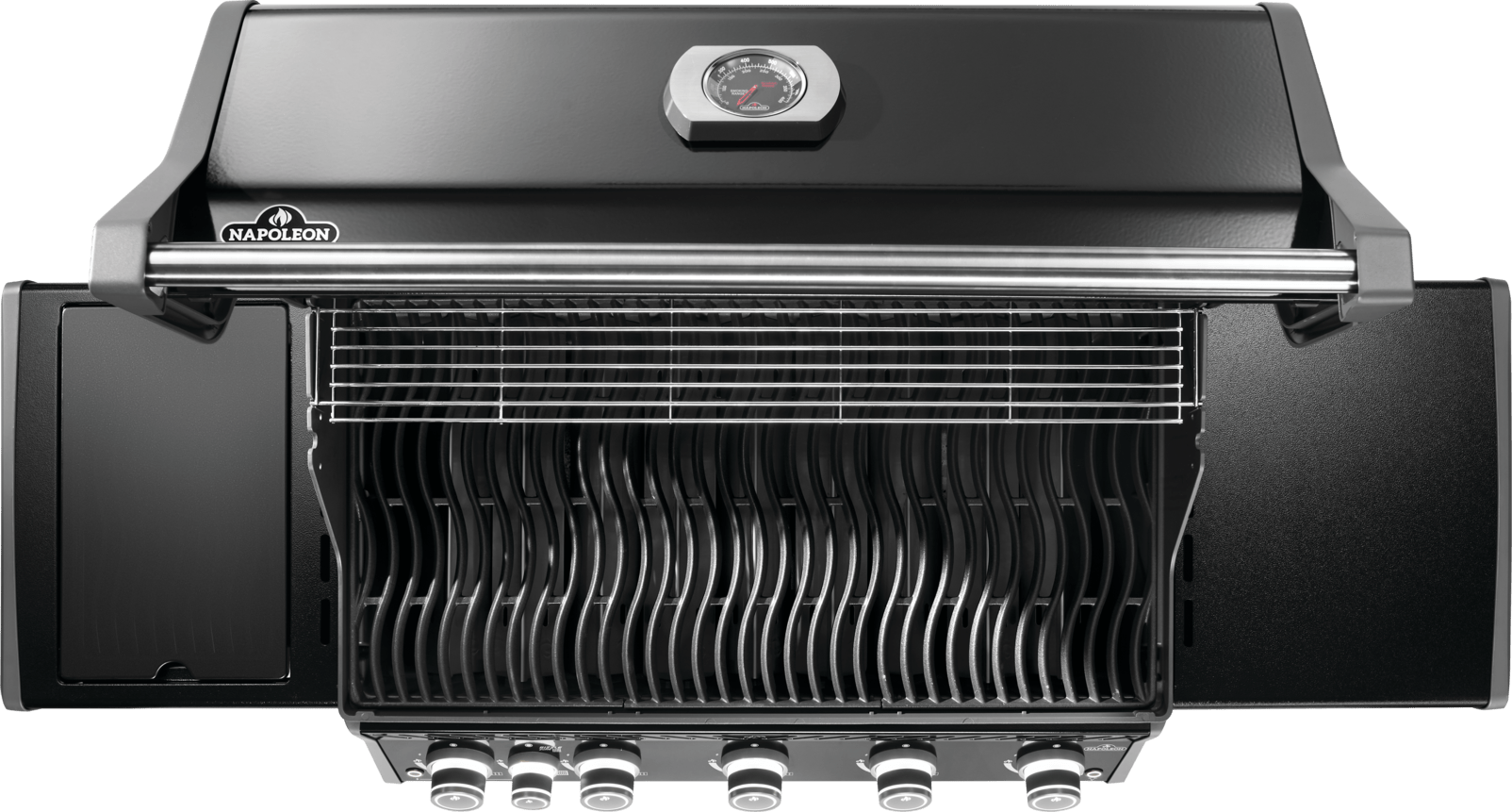Napoleon Rogue Pro 625 Black 5 Burner BBQ with Infrared Sideburner - Smoked Bbq Co