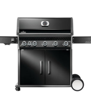 Napoleon Rogue Pro 625 Black 5 Burner BBQ with Infrared Sideburner - Smoked Bbq Co