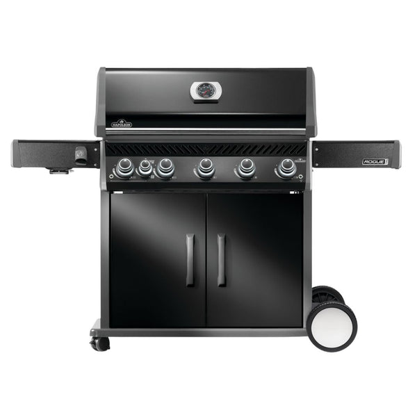 Napoleon Rogue Pro 625 Black 5 Burner BBQ with Infrared Sideburner - Smoked Bbq Co