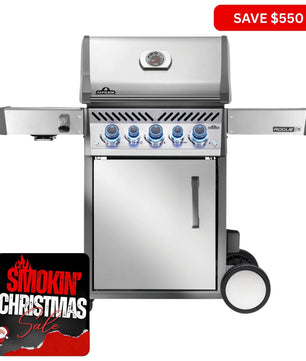 Napoleon Rogue Pro - S 425 SS 3 Burner BBQ with Infrared Sideburner - Smoked Bbq Co