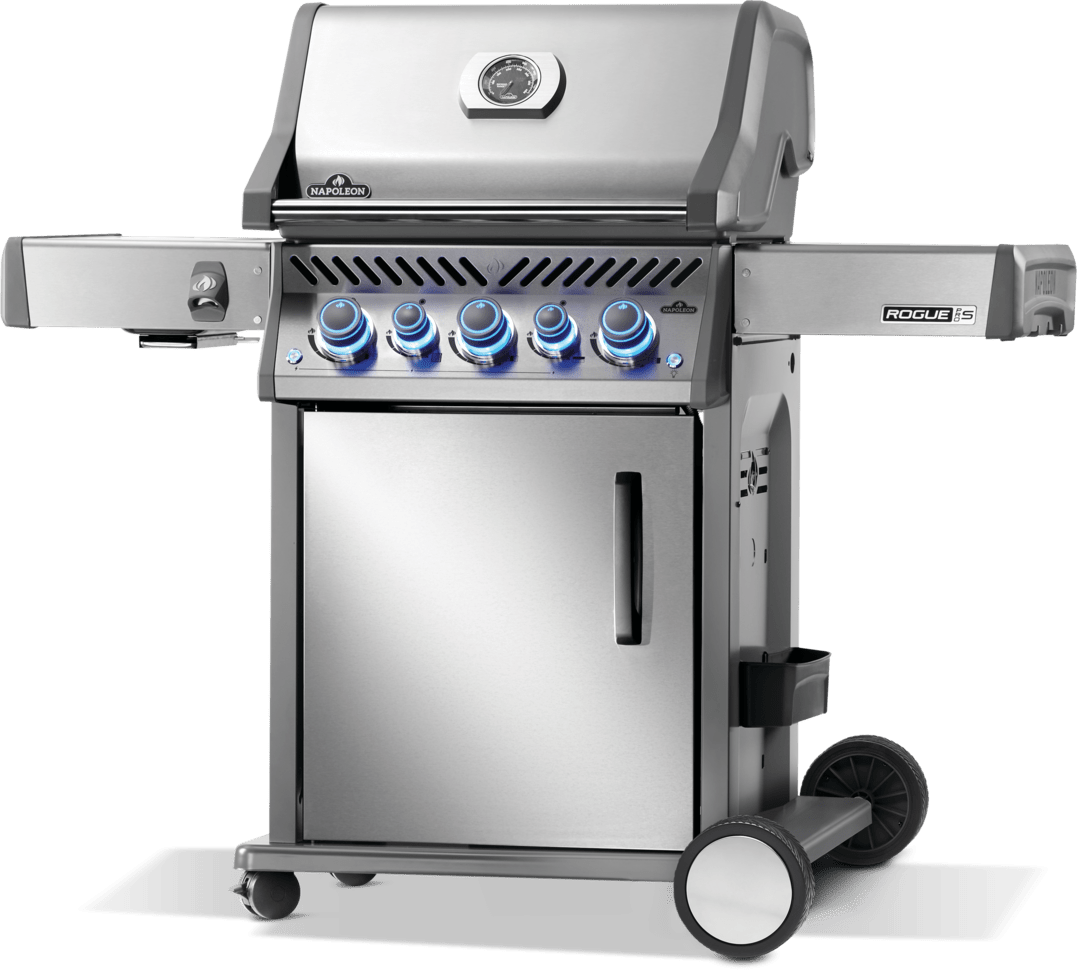 Napoleon Rogue Pro - S 525 SS 4 Burner BBQ with Infrared Sideburner - Smoked Bbq Co