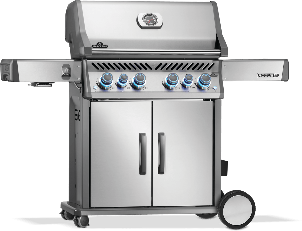Napoleon Rogue Pro - S 525 SS 4 Burner BBQ with Infrared Sideburner - Smoked Bbq Co