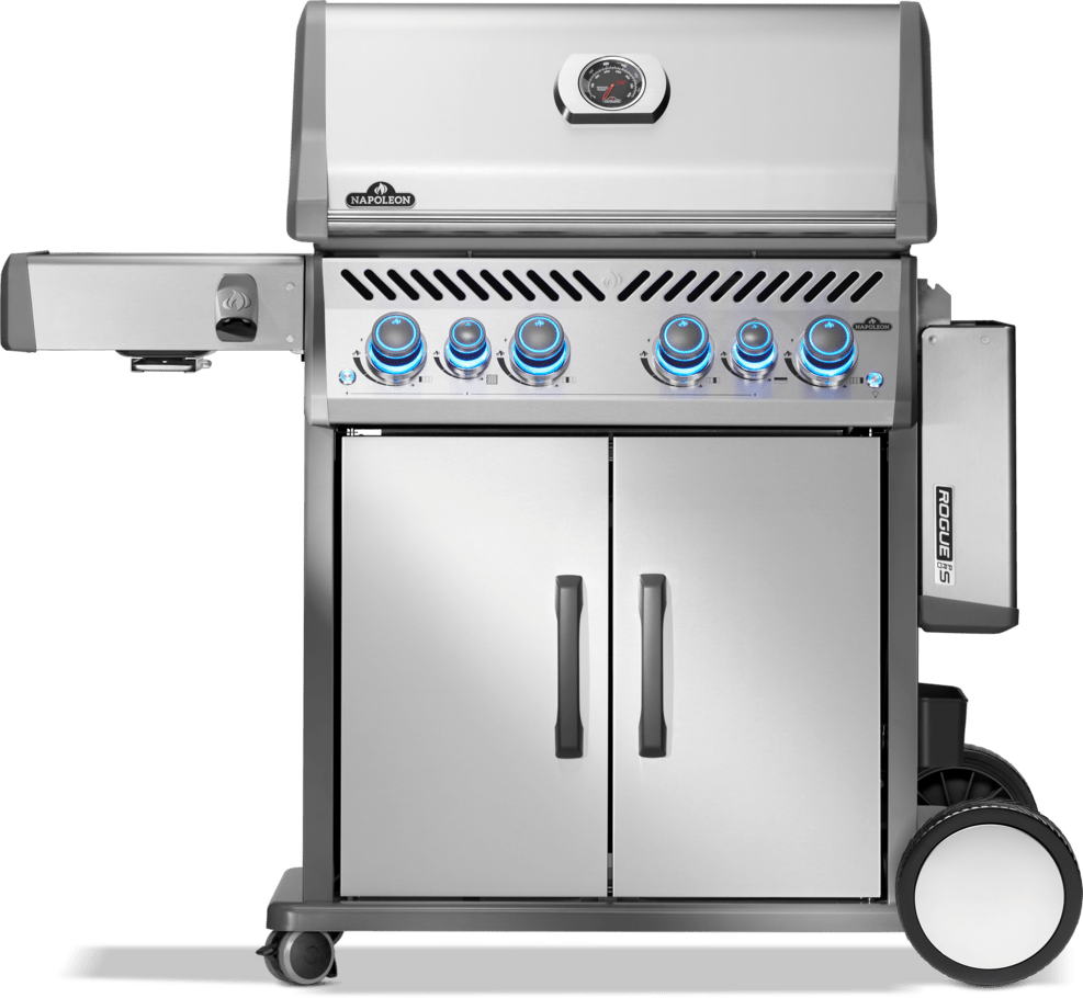 Napoleon Rogue Pro - S 525 SS 4 Burner BBQ with Infrared Sideburner - Smoked Bbq Co