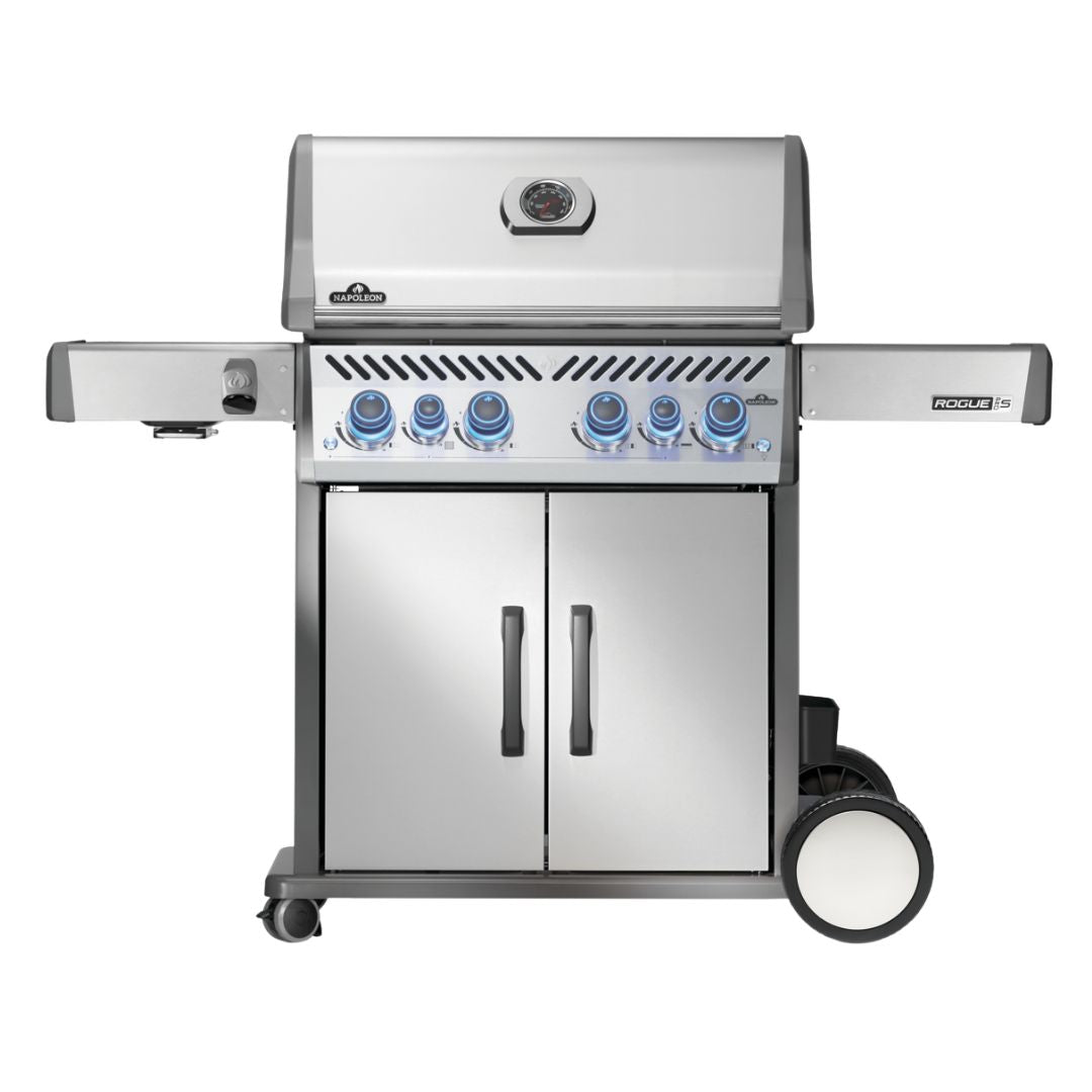 Napoleon Rogue Pro - S 525 SS 4 Burner BBQ with Infrared Sideburner - Smoked Bbq Co