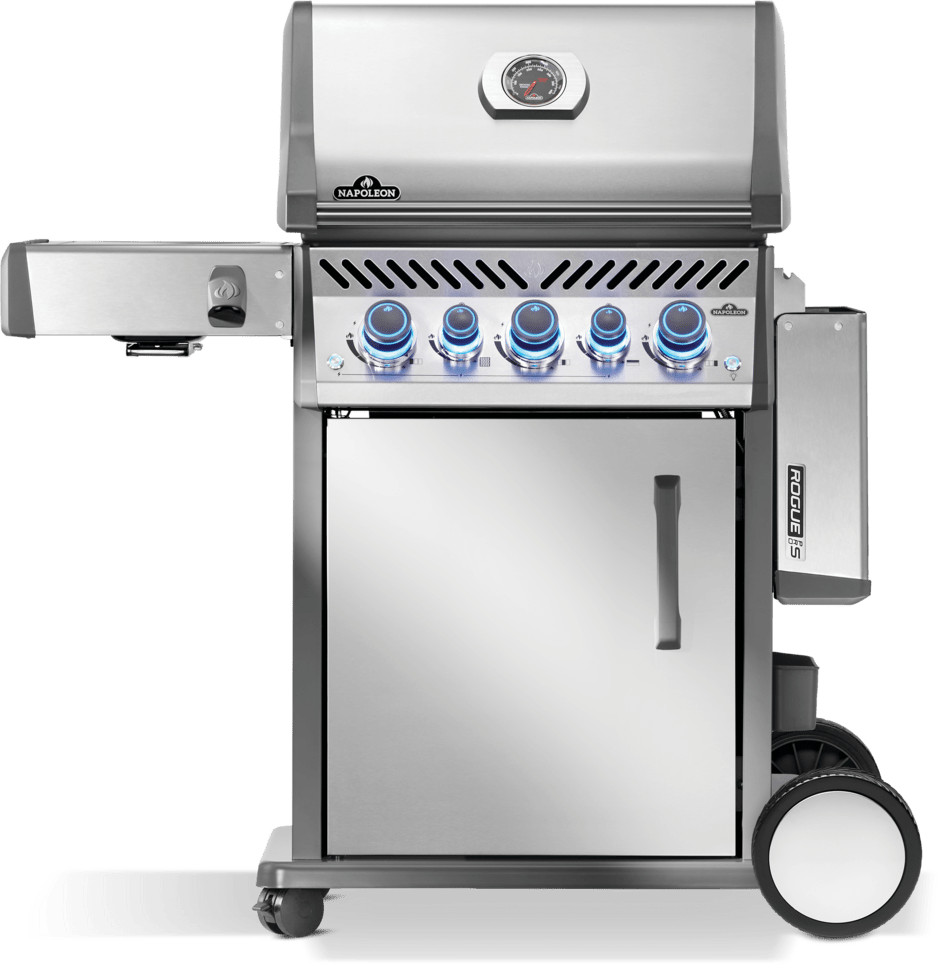 Napoleon Rogue Pro - S 525 SS 4 Burner BBQ with Infrared Sideburner - Smoked Bbq Co