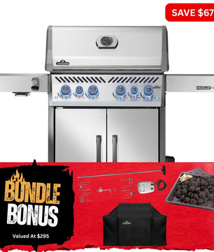 Napoleon Rogue Pro - S 525 SS 4 Burner BBQ with Infrared Sideburner - Smoked Bbq Co