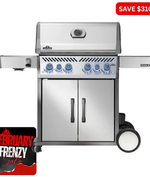 Napoleon Rogue Pro - S 525 SS 4 Burner BBQ with Infrared Sideburner - Smoked Bbq Co