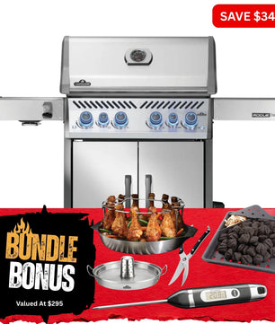 Napoleon Rogue Pro - S 525 SS 4 Burner BBQ with Infrared Sideburner - Smoked Bbq Co