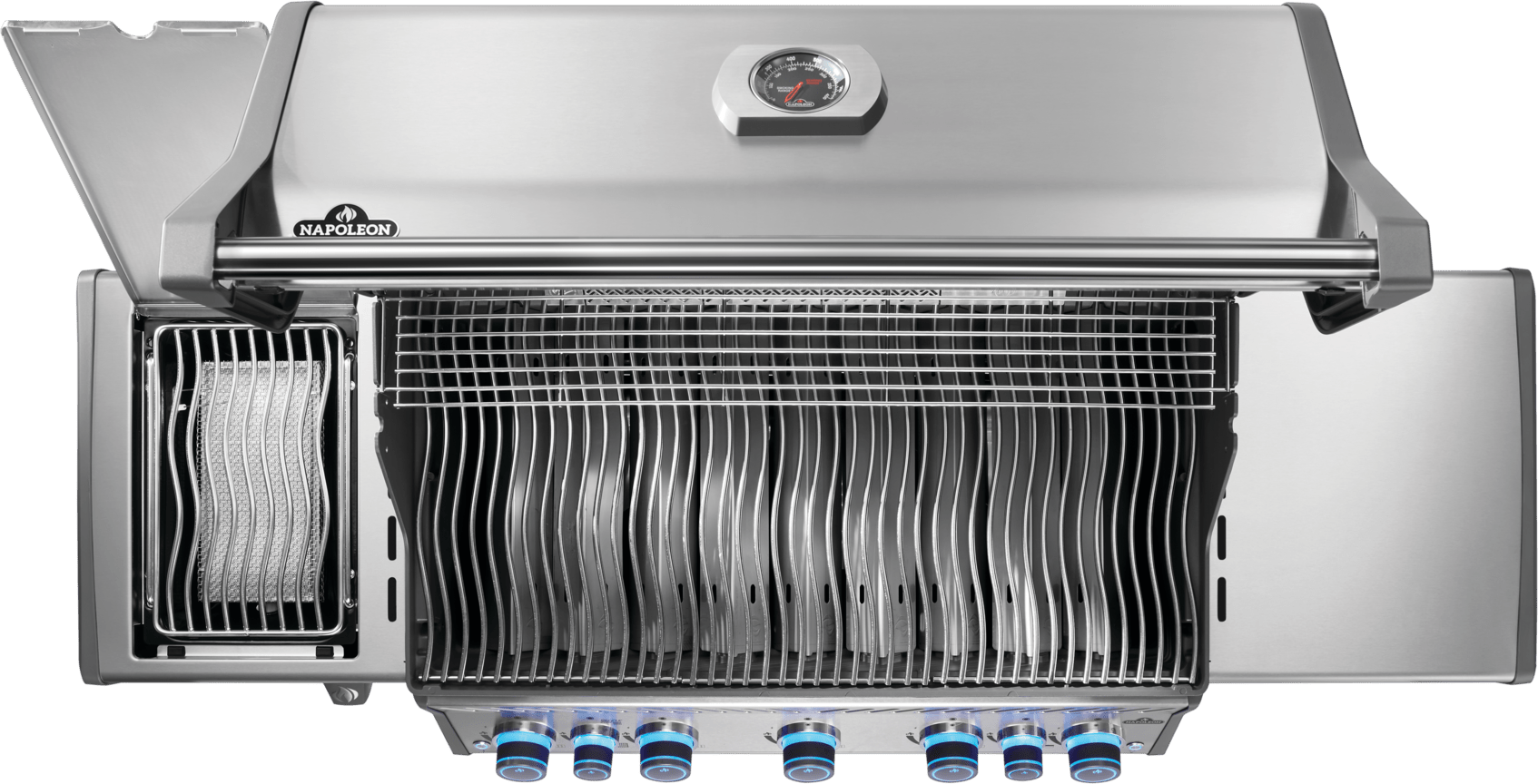 Napoleon Rogue Pro - S 625 SS 5 Burner BBQ with Infrared Sideburner - Smoked Bbq Co