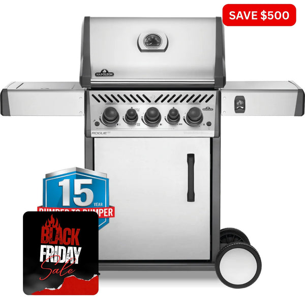 Napoleon Rogue Series 425 RSE With Infrared Rear & Side Burner - Smoked Bbq Co