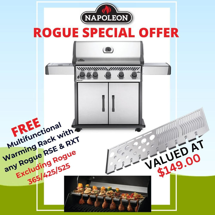 Napoleon Rogue Series 425 RSE With Infrared Rear & Side Burner - Smoked Bbq Co