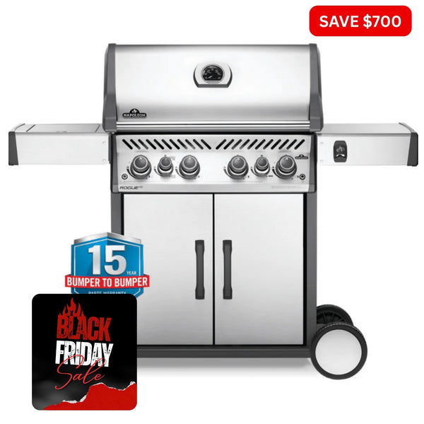 Napoleon Rogue Series 525 RSE Infrared Rear & Side Burner - Smoked Bbq Co