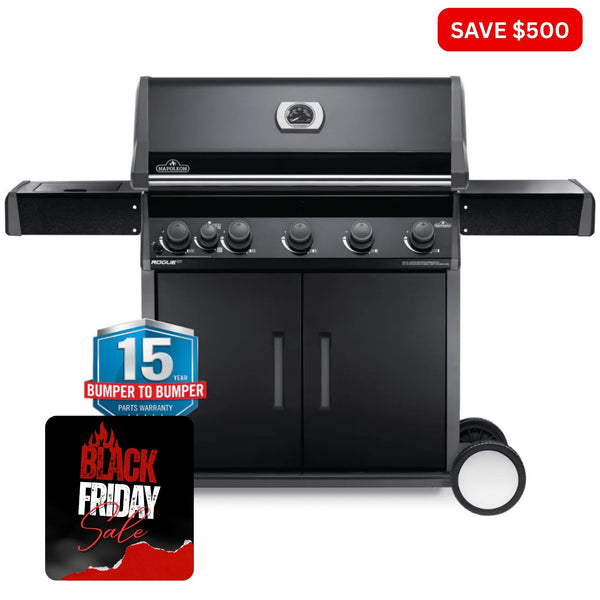 Napoleon Rogue Series 625 RXT With Infrared Side Burner - Smoked Bbq Co