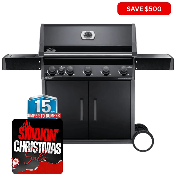 Napoleon Rogue Series 625 RXT With Infrared Side Burner - Smoked Bbq Co