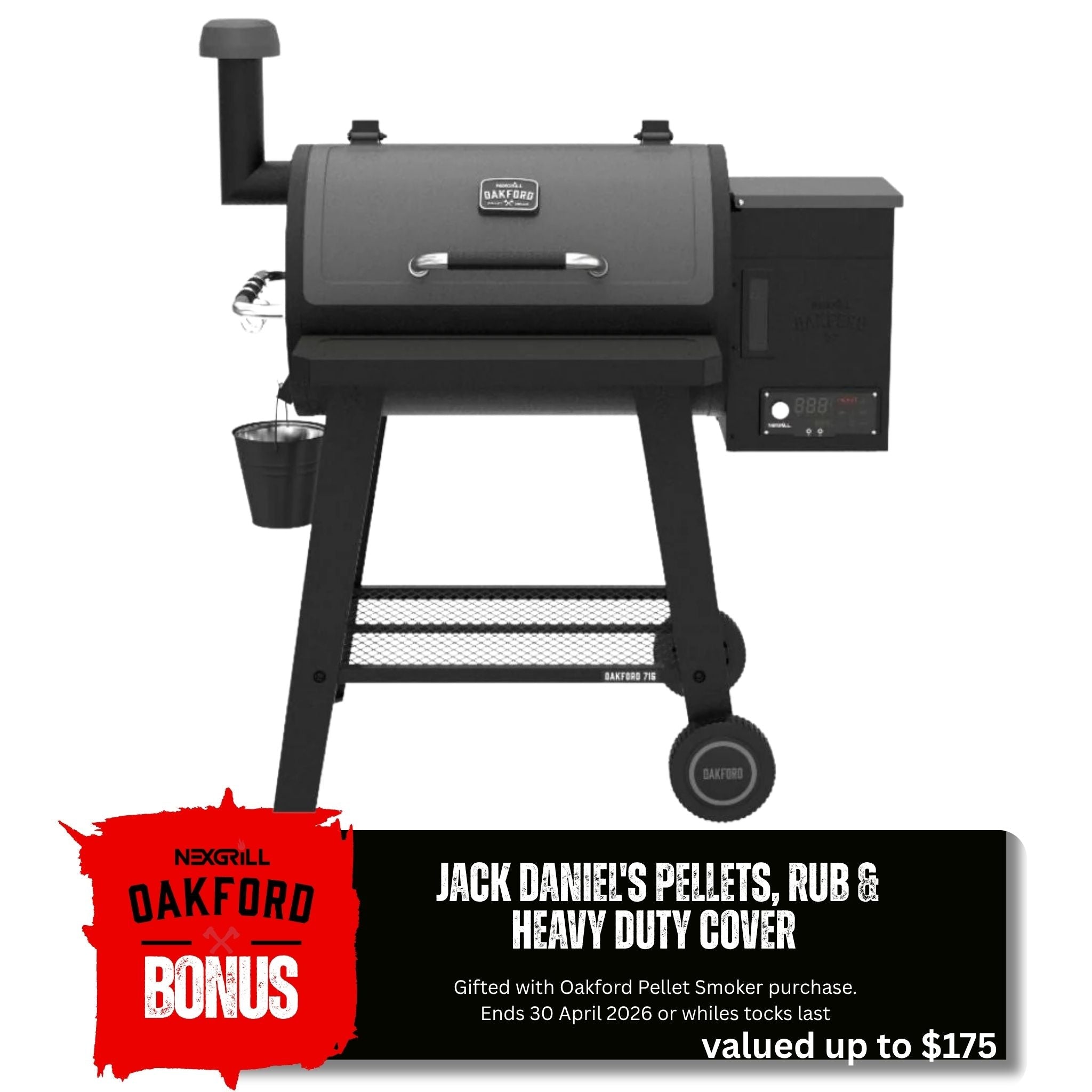 Nexgrill Oakford 715 Pellet Smoker - Smoked Bbq Co