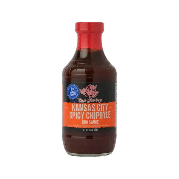 Three Little Pigs 'Kansas City Style Spicy Chipotle' BBQ Sauce - Smoked Bbq Co