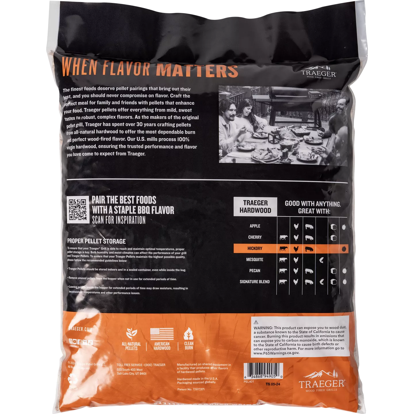 Traeger Hickory Pellets 9kg