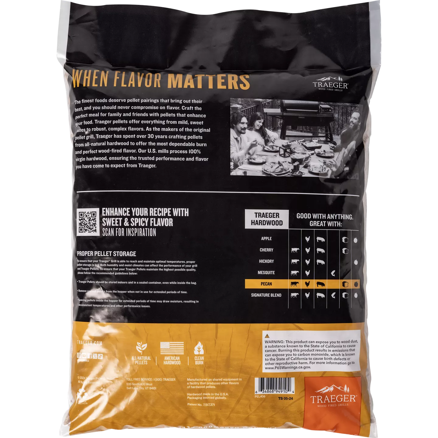 Traeger Pecan Pellets 9kg