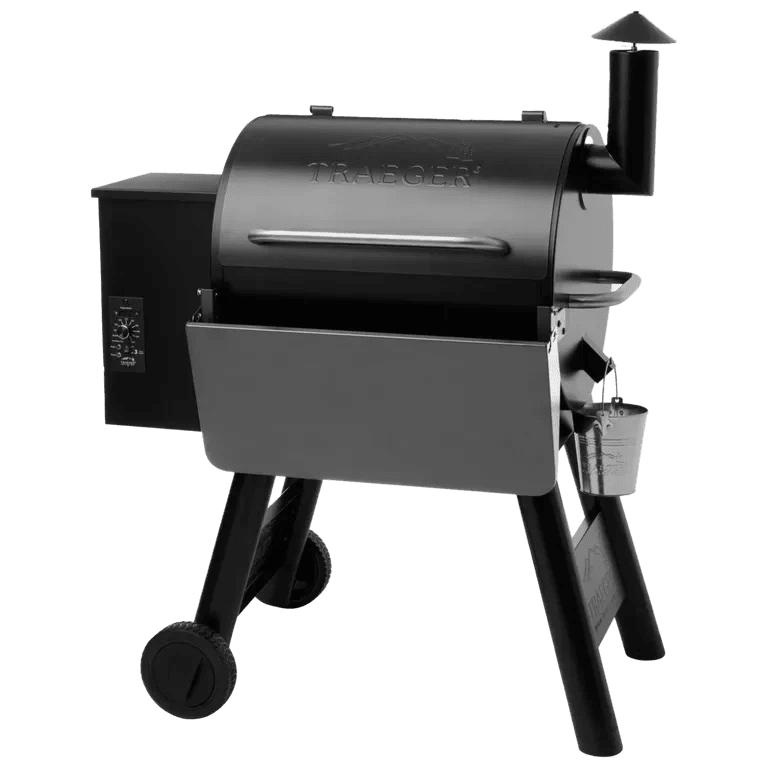Black Char-Broil grill on a white background