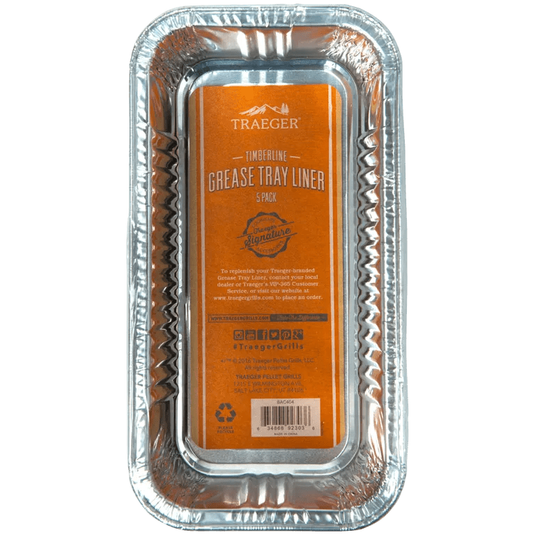 Traeger Grease Pan Liner Timberline 850 & 1300- 5 Pack - Smoked BBQ Co.
