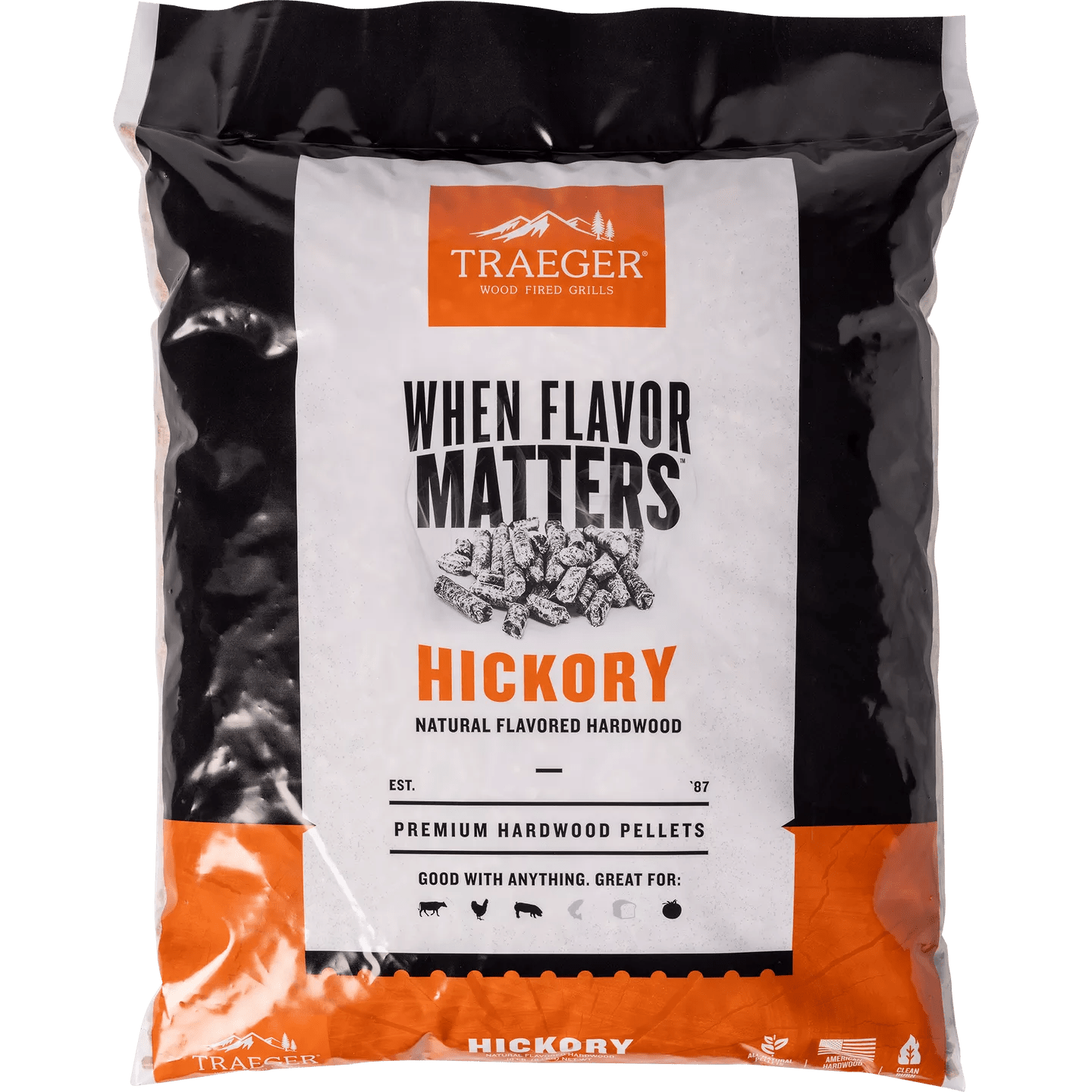 Traeger Hickory Pellets 9kg - Smoked BBQ Co.