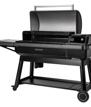 Black grill on a white background