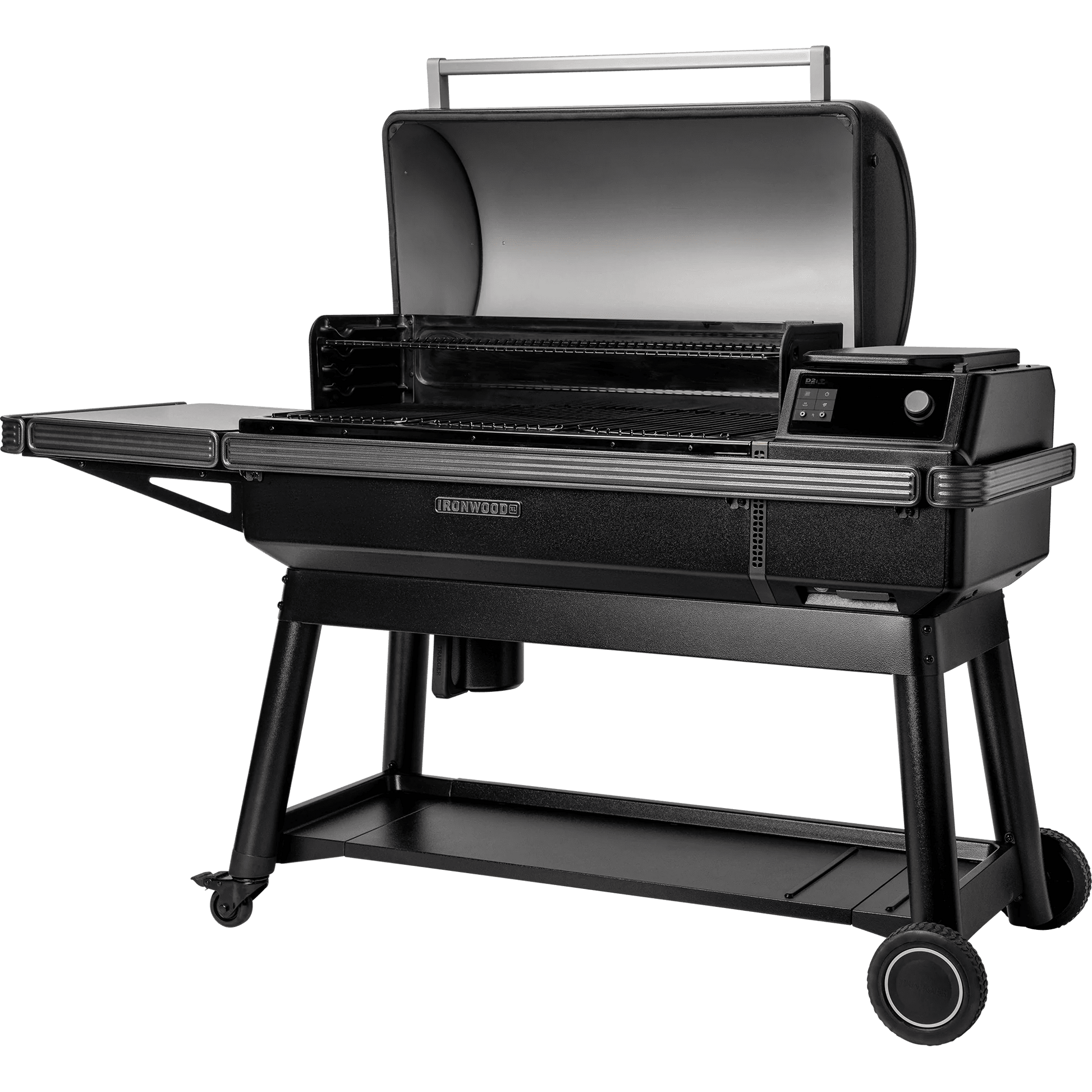 Black grill on a white background