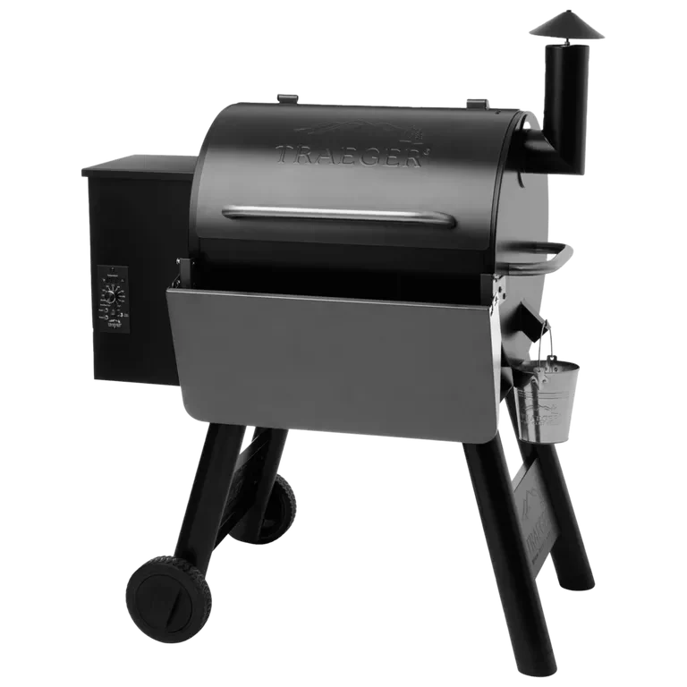Black Char-Broil grill on a white background