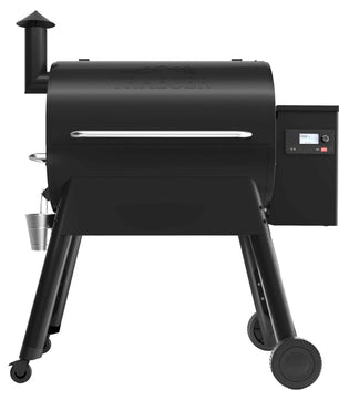 Black Pellet Grill on a white background