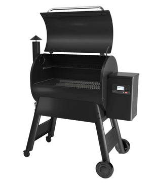 Black barbecue grill on a white background