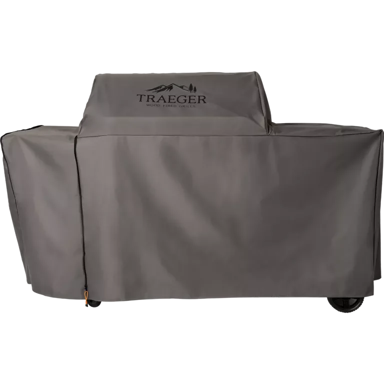 Traeger grill cover on a white background