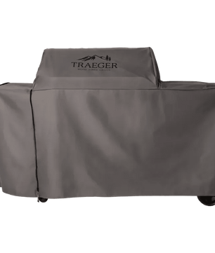 Traeger grill cover on a white background