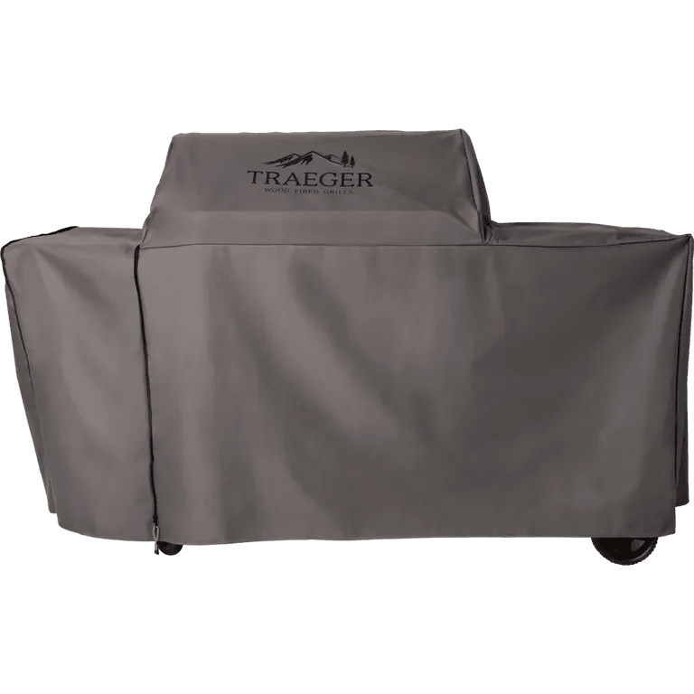 Traeger grill cover on a white background