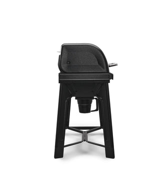 Black bar stool on a white background