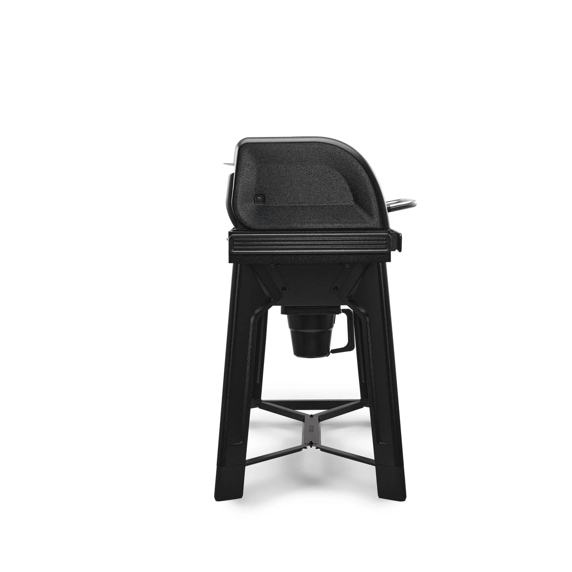 Black bar stool on a white background