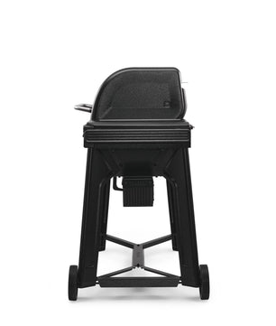 Black barbecue grill on a white background