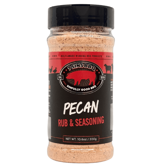 7 Sins BBQ ' Pecan' Rub 300g - Smoked Bbq Co