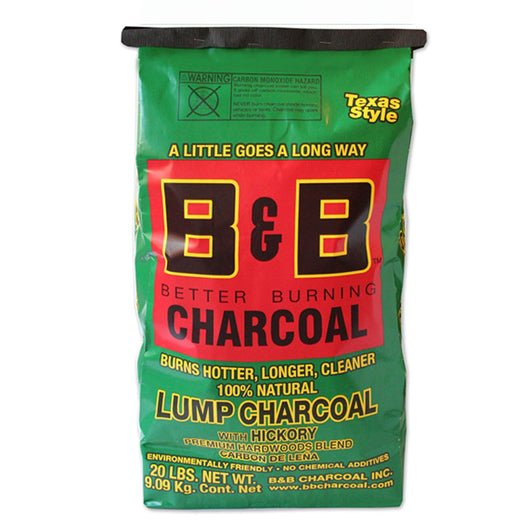 B&B Hickory Lump Charcoal 9kg - Smoked Bbq Co