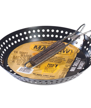 BBQ Non-Stick Skillet Basket - Smoked Bbq Co