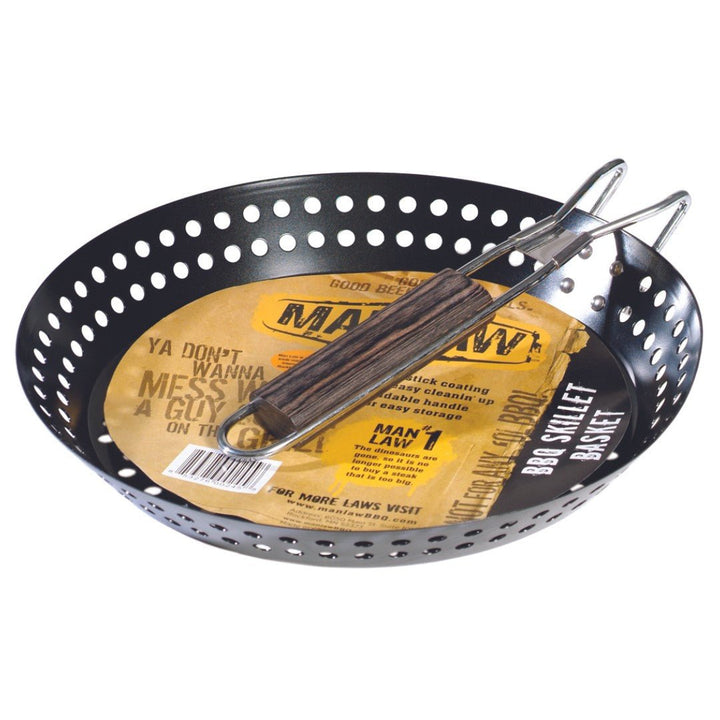 BBQ Non-Stick Skillet Basket - Smoked Bbq Co