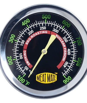 BBQ-Smoker-Grill-Spit Rotisserie Hood Temperature Gauge - Smoked Bbq Co