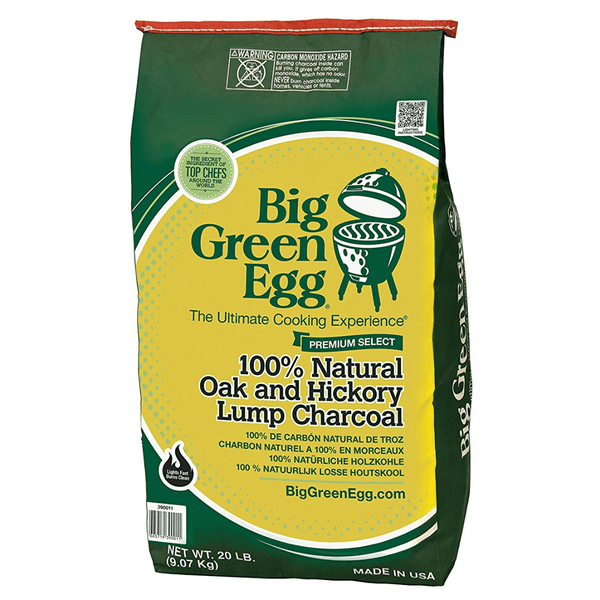 Big Green Egg '100% Oak & Hickory Natural Lump Charcoal' 9kg - Smoked Bbq Co