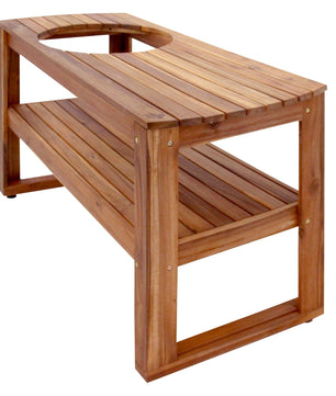 Big Green Egg 'Acacia Hardwood Table' - Large - Smoked Bbq Co