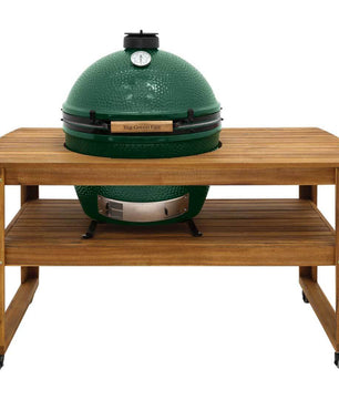 Big Green Egg 'Acacia Hardwood Table' - XL - Smoked Bbq Co