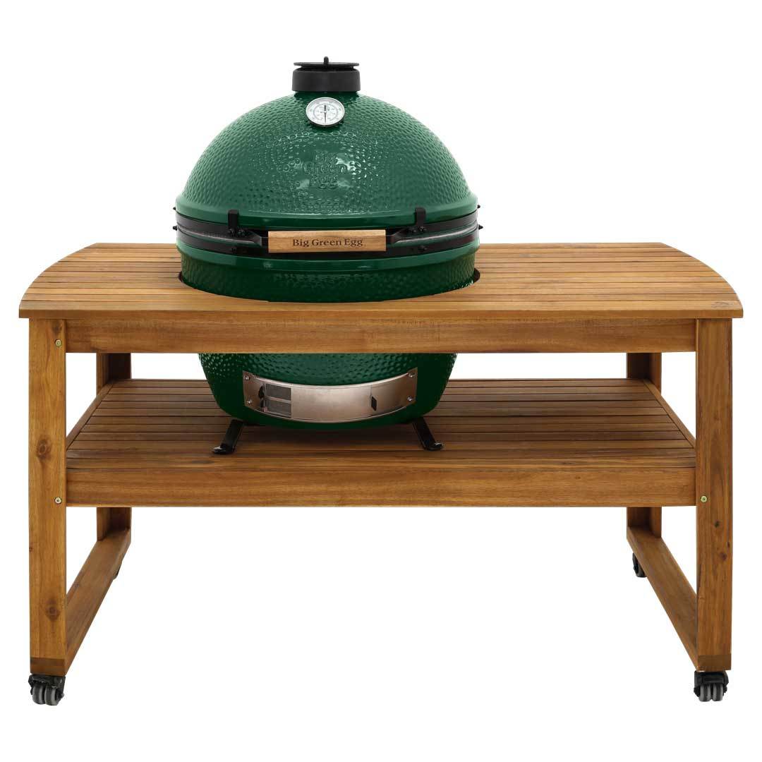 Big Green Egg 'Acacia Hardwood Table' - XL - Smoked Bbq Co