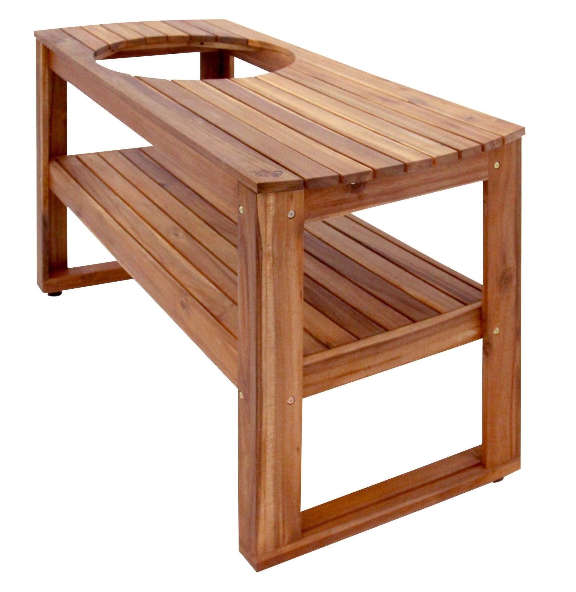 Big Green Egg 'Acacia Hardwood Table' - XL - Smoked Bbq Co