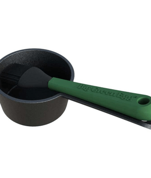 Big Green Egg 'Cast Iron Sauce Pot with Basting Brush' - Smoked Bbq Co