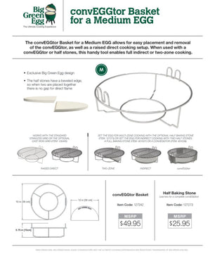 Big Green Egg 'EGGspander convEGGtor Basket' - Medium - Smoked Bbq Co