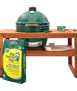 Big Green Egg 'XL Acacia Table Bundle' - Smoked Bbq Co
